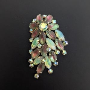 Vintage Rhinestone Brooch Pin